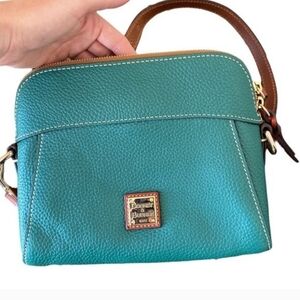 Dooney & Bourke Teal Leather Crossbody Bag